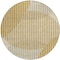 Homeroots 8' Gold And Beige Round Geometric Washable Indoor Outdoor Area Rug 597633 - alternate 2