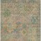 Homeroots 5' X 8' Green Teal Blue And Mauve Floral Medallion Washable Indoor Outdoor Area Rug 616617 - alternate 2
