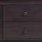 Homeroots 22" Espresso Two Drawers Solid Wood Nightstand 285542 - alternate 2