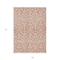 Homeroots 9' X 12' Coral And Ivory Damask Washable Indoor Outdoor Area Rug 595131 - alternate 3