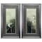 Homeroots 15" X 27" Gunmetal Gray Frame Sparrows Dusk, Set Of 2, 2PK 365876 - alternate 1