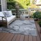 Homeroots 8' X 10' Gray Abstract Washable Non Skid Indoor Outdoor Area Rug 559502 - alternate 2