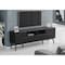 Monarch Specialties TV Stand, 72'', Console, Media Entertainment Center, Storage Drawer, Black Laminate, Mid Century I 2754 - alternate 1