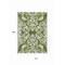 Homeroots 10' X 14' Green And Ivory Damask Washable Indoor Outdoor Area Rug 614430 - alternate 5
