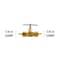 Proline Series Brass 1/4-in COMP x 1/4-in COMP Angle Needle Valve CP-42NLB - alternate 2