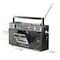 Qfx Bluetooth Cassette USB/SD Card/AM/FM/SW1-2 Radio Boom Box W/ Recording and Built-in Microphone, Blk J-230BT - alternate 2
