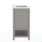 Flash Furniture Vega 30in. Vanity w/Sink, Soft Close Doors & Open Shelf, Carrara Marble, Black Hardware, Gray/White FS-VEGA30-GY-HDBLK-GG - alternate 4