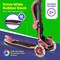 Lifemaster Kids 3-Wheel Scooter w/ Foldable Seat, LED Wheels, Adjustable Handlebar, Indoor/Outdoor Watermelon LIFMS93 - alternate 5
