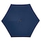 Living Accents Solar LED 9 ft. Tiltable Royal Blue Market Umbrella YQ103BK-BL - alternate 1