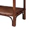 Bali & Pari Sebalio Marbled Tortoise Natural Rattan Console Table 259-14305-ZORO - alternate 2
