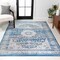 Jonathan Y Scala Ornate Bohemian Medallion Blue/Dark Gray 5 ft. x 8 ft. Area Rug BMF109A-5 - alternate 1