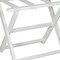 Homeroots Earth Friendly White Folding Luggage Rack With White Straps 383089 - alternate 2