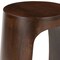Homeroots 18" Walnut Solid Wood Round Pedestal End Table 556508 - alternate 5