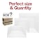Smarty Had A Party Clear Square Plastic Dinnerware Value Set (120 Dinner Plates + 120 Salad Plates), 240PK 6929VP-CASE - alternate 3