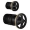 Brizo Litze Pressure Balance Valve With Diverter Trim Handle Kit, Wheel Matte Black/Luxe Gold HW75P32-BLGL - alternate 2