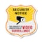 Signmission Security Notice Shield Sign This Propert, 12 Inch X 12 Inch, Aluminum Metal Sign SHI-A-12-462 - alternate 1