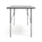 Flash Furniture Wren 48 in x 24 in Adjustable Height Activity Table, Thermal Laminate Top, Short Legs, Light Gray XU-A2448-REC-LTGRY-T-P-GG - alternate 2