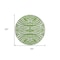 Homeroots 8' Green And Ivory Round Animal Print Washable Indoor Outdoor Area Rug 600608 - alternate 4