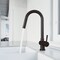 Vigo Gramercy Single Handle Pull-Down Spout Kitchen Faucet in Matte Black VG02008MB - alternate 3