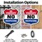 Signmission No Trespassing Shield Sign U.S. Property, 6 Inch X 6 Inch, Plastic Sign SHI-P-6-411 - alternate 2