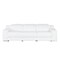 Homeroots 103" White Italian Leather Reclining USB Sofa 632868 - alternate 1