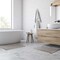 Lavish Home 2-Piece Waffle Bath Mat Set for Boho Bathroom Decor Non Slip Rugs for Shower, Tub, or Vanity ST-BATH3-GRY - alternate 3