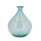 Homeroots 10" Aqua Bubble Glass Round Table Vase 565468 - alternate 3