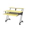 Homeroots 47" Yellow and Black Computer Desk 491457 - alternate 3