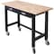 Wrightmaster 48 in. x 20 in. 2-Drawer Black Steel Workbench with 550 lb Capacity and Locking Casters ZR-60406 - alternate 1