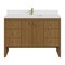 James Martin Vanities Hudson 48" Sgl Vanity, Honey Oak w/ Sgl Hole 3 CM White Zeus Silestone Top and Matching Backsplash 435-V48-HNO-1WZ - alternate 1