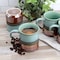 Gibson Home Copper Tonal 4 Piece 18 Ounce Stoneware Cup Set in Sage 142967.01 - alternate 2