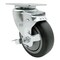 Service Caster 4 Inch Thermoplastic Rubber Wheel Swivel Top Plate Caster with Brake SCC SCC-20S414-TPRB-TLB-TP2 - alternate 1