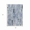 Homeroots 5' X 8' Blue And Gray Striped Washable Indoor Outdoor Area Rug 615513 - alternate 4