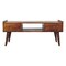 Homeroots 39in Brown Solid Wood Enclosed and Open Storage TV Stand 719195 - alternate 1