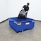 Vestil Steel Rotating Heavy Duty Box Hopper 1-1/4 Cubic Yard 6,000 Lb. Capacity Blue R-125-HD-BL - alternate 3