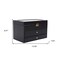 Homeroots 13" Black Faux Leather Box 475783 - alternate 3