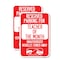 Signmission Reserved Parking for Teacher of the Month Unauthorized , 12'' X 18'', Heavy Gauge Aluminum, 2PK A-1218-2PACK-23073 - alternate 1