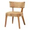 Bali & Pari Sabit Bohemian Seagrass and Mahogany Wood Dining Chair 251-13853-ZORO - alternate 1