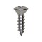 Auveco 6 x 1/2in Phillips Oval Head Tapping Screw 18-8 Grade Stainless Steel, 100PK 9399 - alternate 1