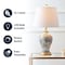 Jonathan Y Grace 24" French Country Cottage Ceramic/Iron Floral Urn LED Table Lamp, Multi/Gold JYL3009A - alternate 6