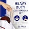 Lifemaster Wooden Hanger Set, Non-Slip, 360 Deg Swivel Hook, Space-Saving, Cherry, 20PK LMWD20CRY - alternate 2
