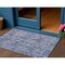 Homeroots 3' X 5' Blue And Ivory Abstract Washable Indoor Outdoor Area Rug 615440 - alternate 1