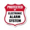 Signmission Security Alarm Shield Sign Protected By, 12 Inch X 12 Inch, Plastic Sign SHI-P-12-460 - alternate 1