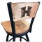 Holland Bar Stool Co 36" Blk Wrinkle Hawaii Swivel Bar Stool, Laser Engraved Back L03836BWMedMplAHawaiiMedMpl - alternate 1