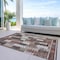 Homeroots 10' X 14' Brown And Ivory Southwestern Washable Indoor Outdoor Area Rug 587343 - alternate 3