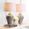 Jonathan Y Winnie 27" Ceramic Urn LED Table Lamp, Grey, 2PK JYL4020A-SET2 - alternate 2