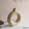 Uniquewise 9-Inch Decorative Large Hollow Ceramic Donut Table Vase - Handmade, Minimalist Boho Style,  QI004733.L - alternate 2