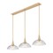 Z-Lite Lunelle Modern Gold 3 Light Linear Chandelier 3051P12-3L-MGLD - alternate 1