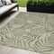 Homeroots 5' X 7' Ivory And Green Palm Leaf Indoor Outdoor Area Rug 552509 - alternate 5