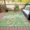 Homeroots 5' X 8' Green And Ivory Abstract Washable Indoor Outdoor Area Rug 631342 - alternate 3